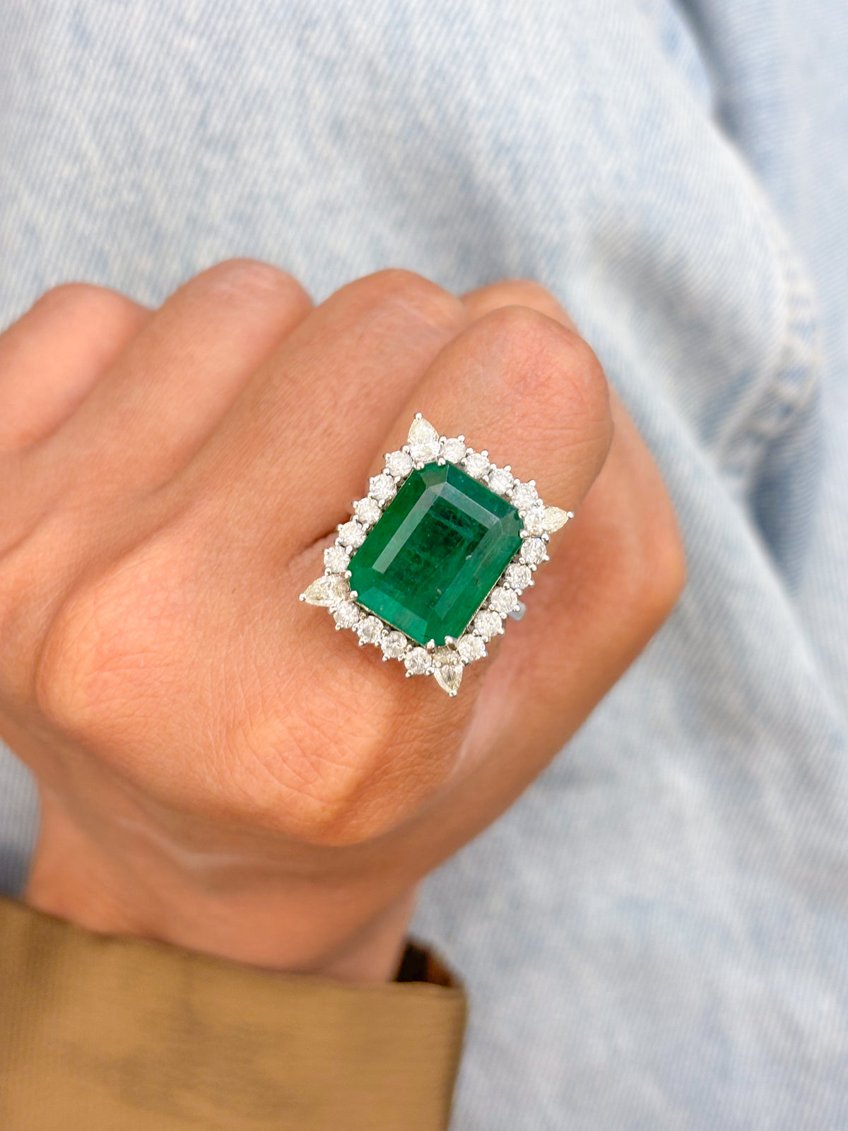 Emerald Diamond Ring