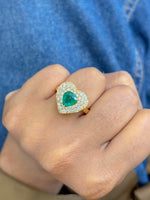 Emerald Diamond Ring