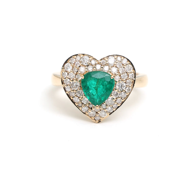 Emerald Diamond Ring