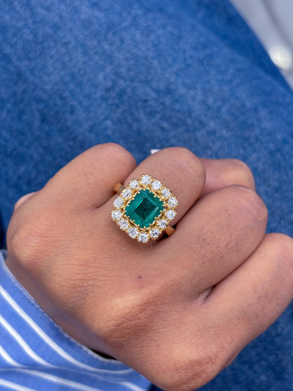 Emerald Diamond Ring