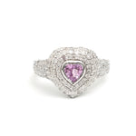 Diamond Pink Sapphire Ring