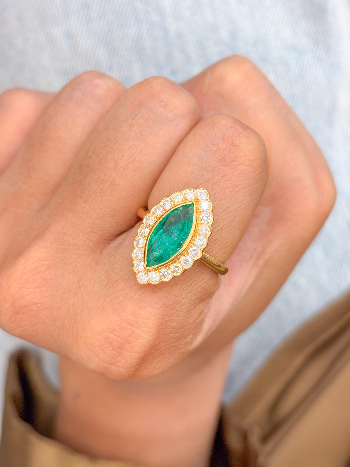 Emerald Diamond Ring