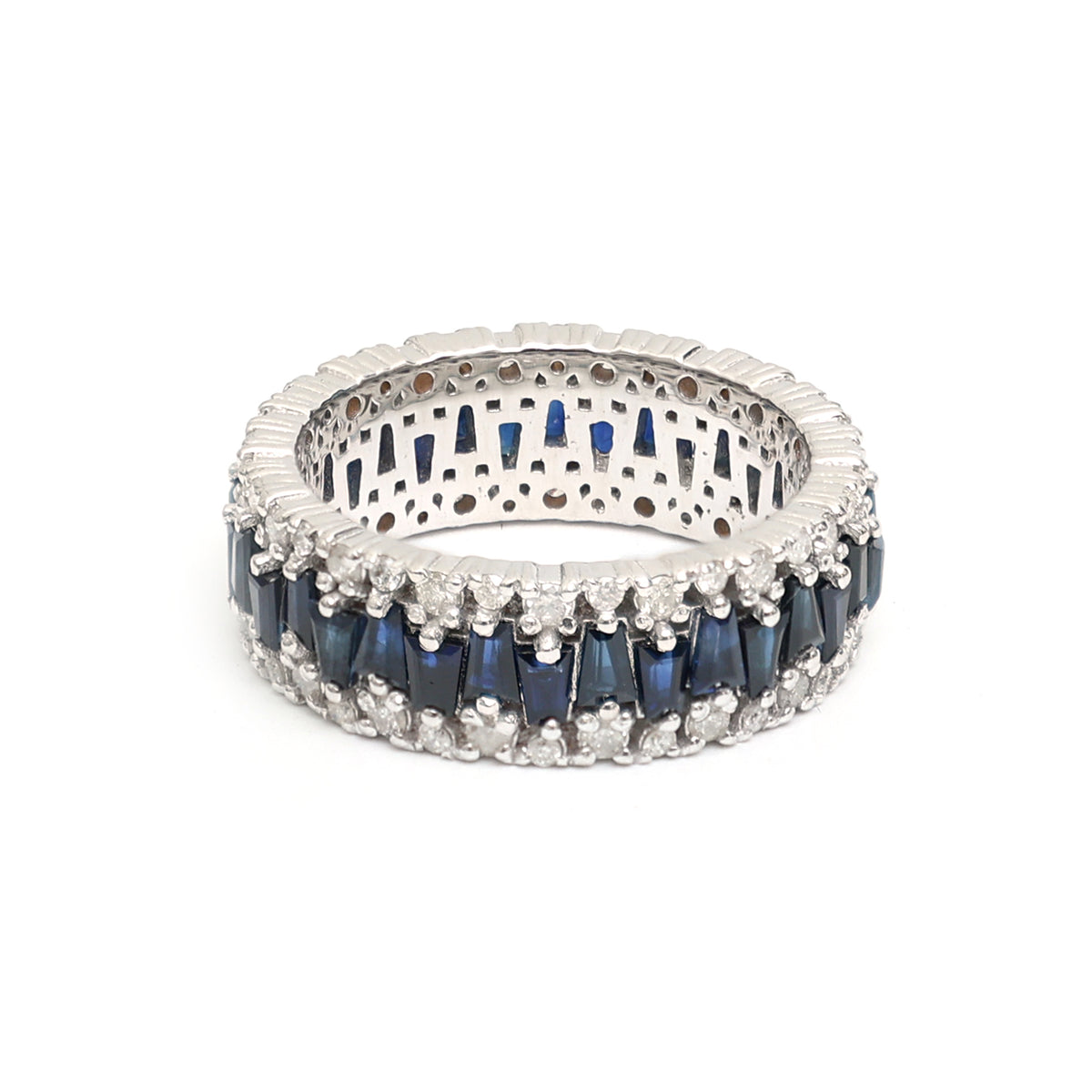 Blue Sapphire Diamond Ring