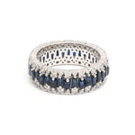 Blue Sapphire Diamond Ring