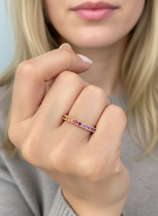 Rainbow Sapphire Ring