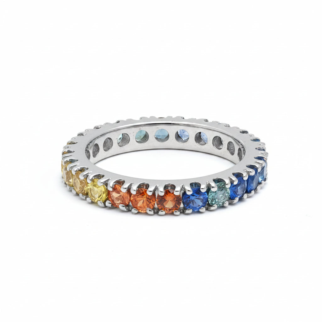 Rainbow Sapphire Ring
