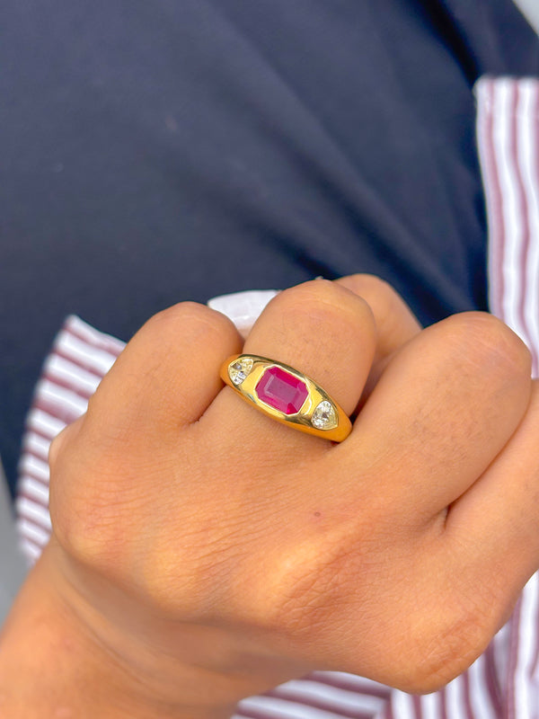 Ruby Diamond Ring