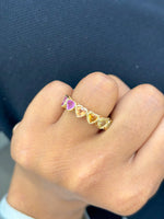 Rainbow Sapphire Ring