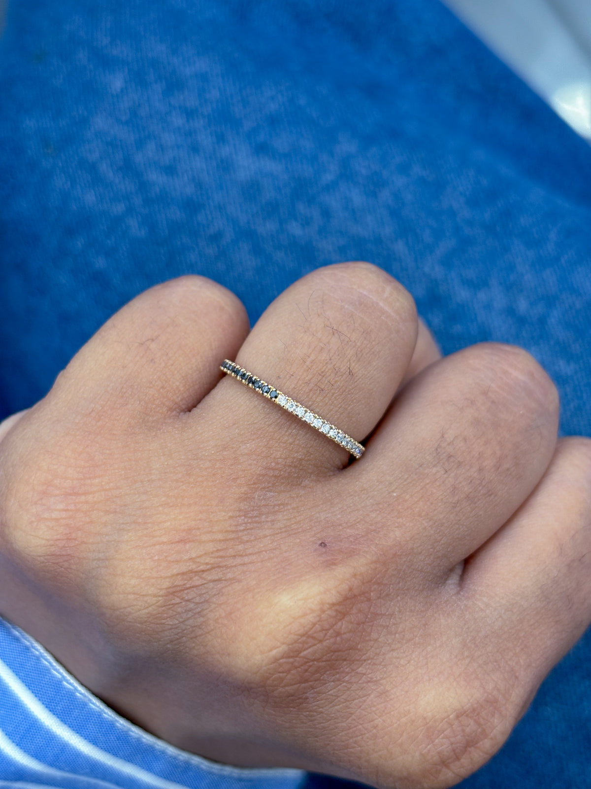 Black Diamond Diamond Ring