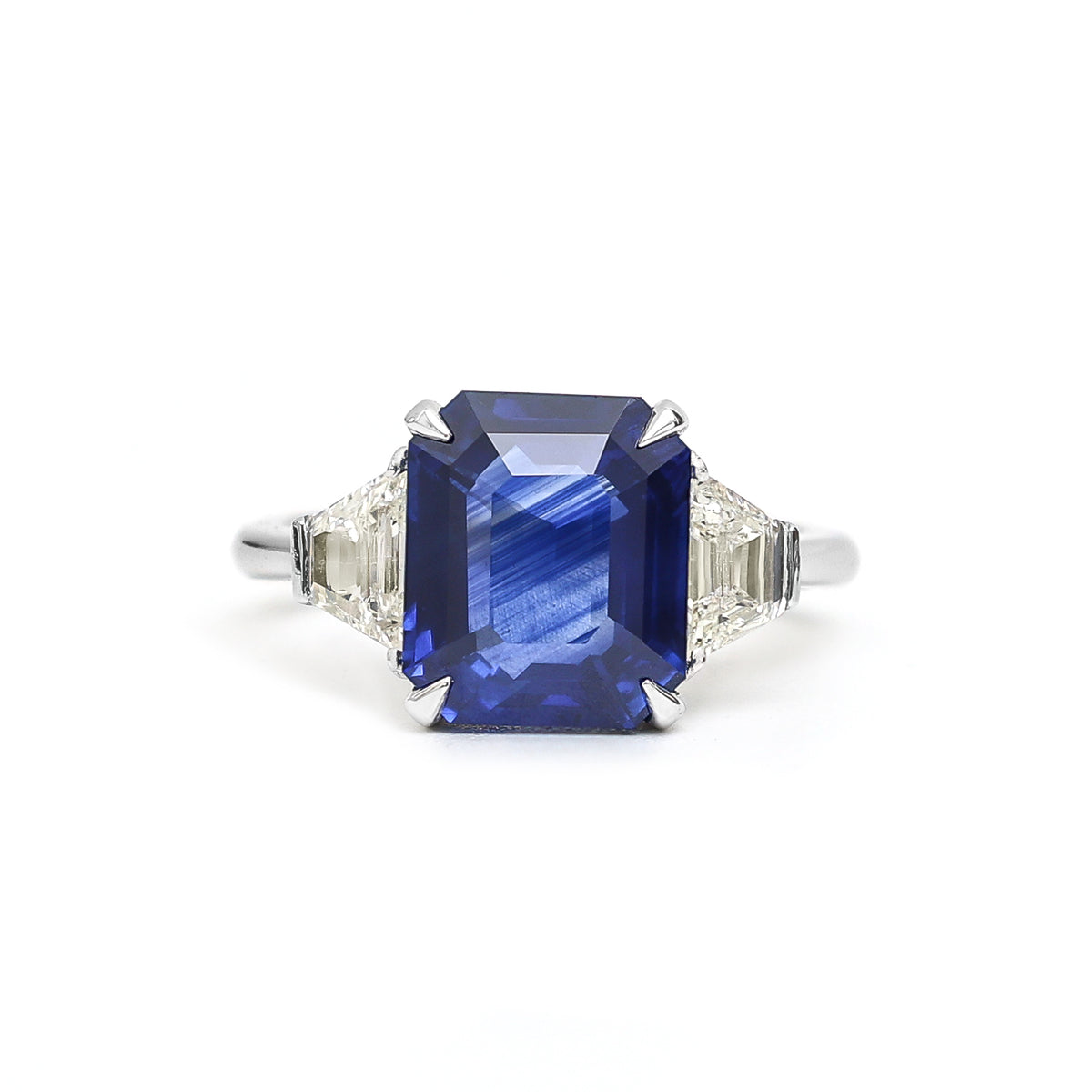 Blue Sapphire Diamond Ring