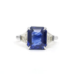 Blue Sapphire Diamond Ring