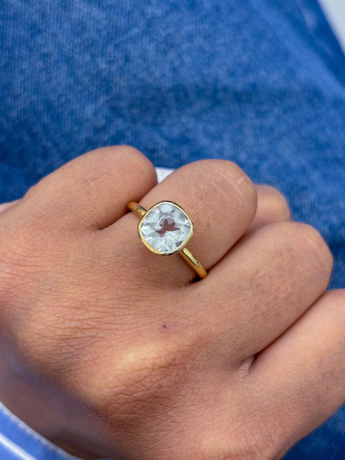 Green Amethyst Ring
