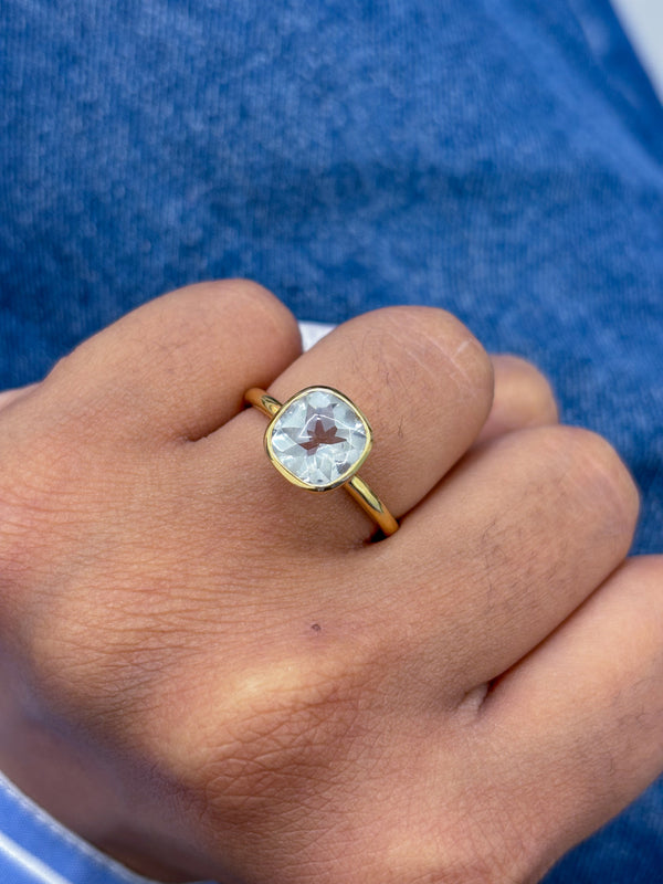 Green Amethyst Ring