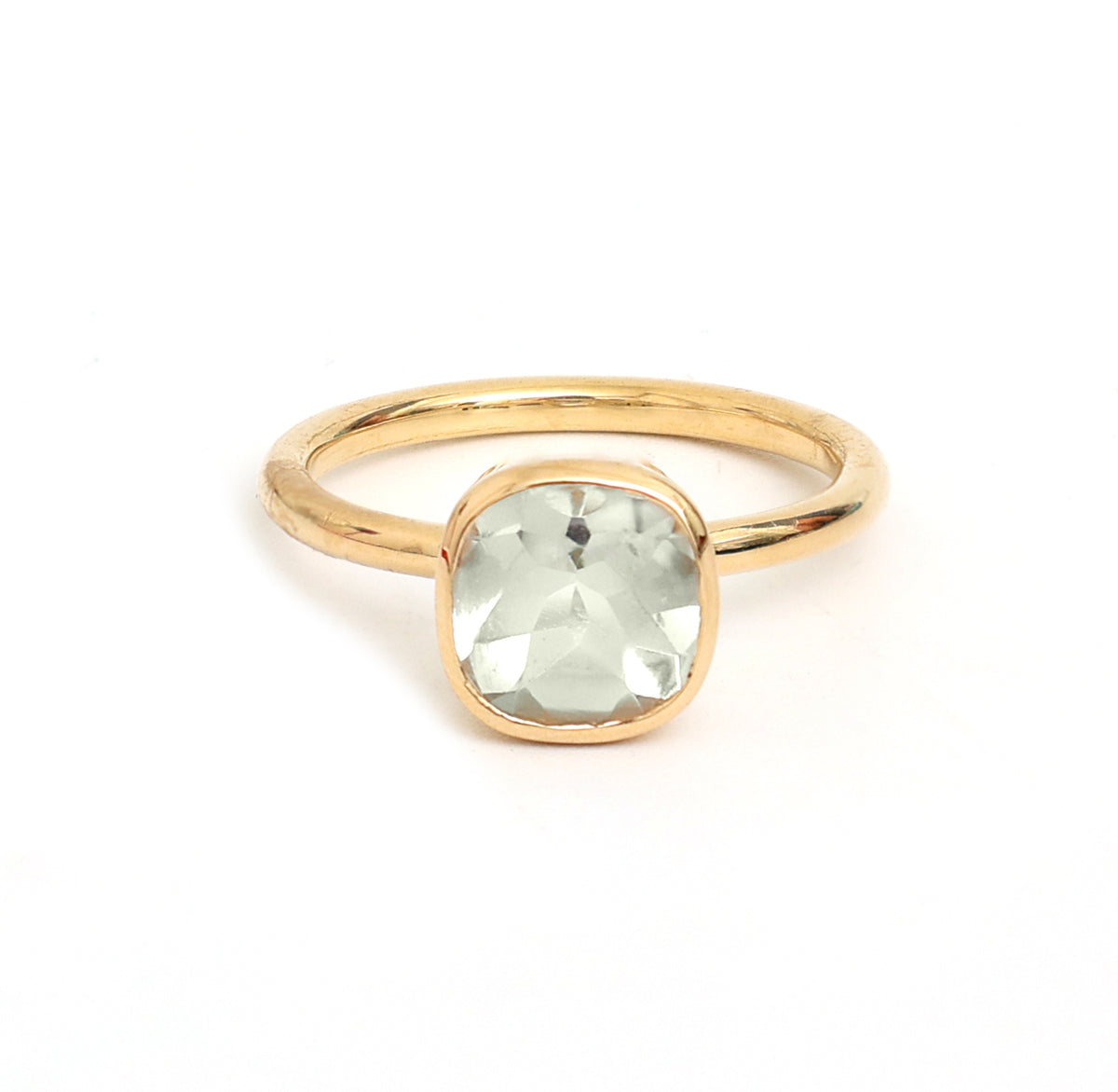Green Amethyst Ring