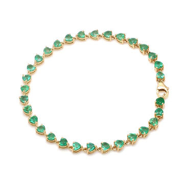 Emerald Heart Bracelet
