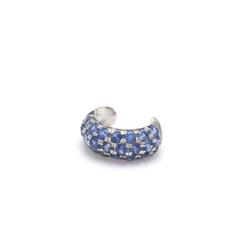 Blue Sapphire Pavé Ear Cuff