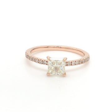 Princess Cut Diamond Solitaire