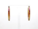 Rainbow Sapphire 2MM Hoops