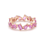 Pink Sapphire Mix Shape Ring