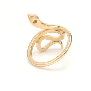Old Mine Cut Diamond Snake Ring
