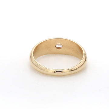 Emerald Cut Diamond Gypsy Ring