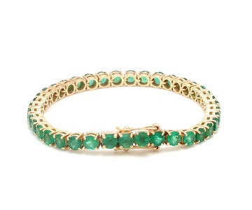 Emerald 4MM Round Tennis Bracelet