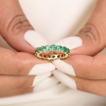 Emerlad 3.50MM Round Ring