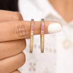 Rainbow Sapphire 2MM Hoops
