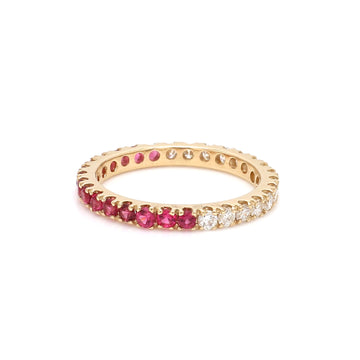 Spinal Diamond Half & Half Ring