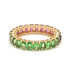 Tsavorite Rhodolite Garnet Ring