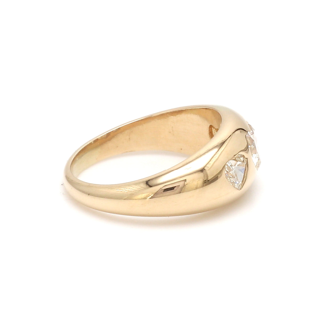 Diamond Three Heart Gypsy Ring