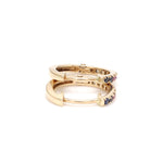 Rainbow Sapphire Mini Hoops