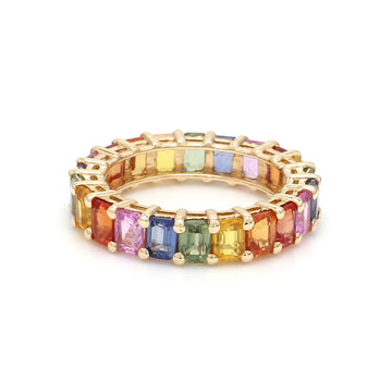 Havanna Rainbow Sapphire Ring (Thin)