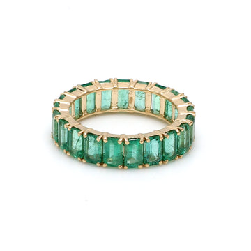 Emerald Octagon Eternity Ring