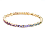 Rainbow Gemstone 3MM Bracelet