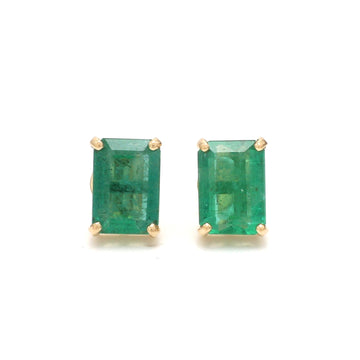 Emerald Octagon 2CTW Studs Studs