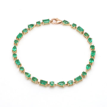 Emerald Mix Shape Bracelet