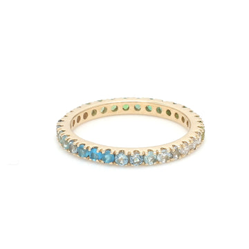 Blue Green Ombre Ring