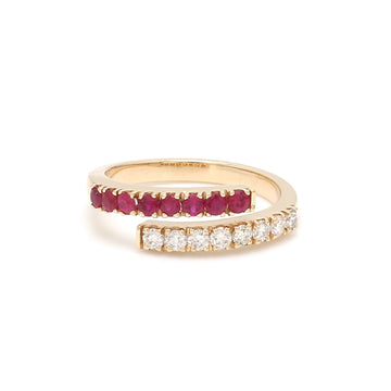Ruby Twist Ring